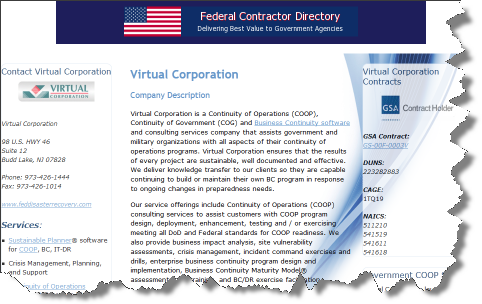 government capabilities statement