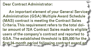 GSA Contract Cancellation