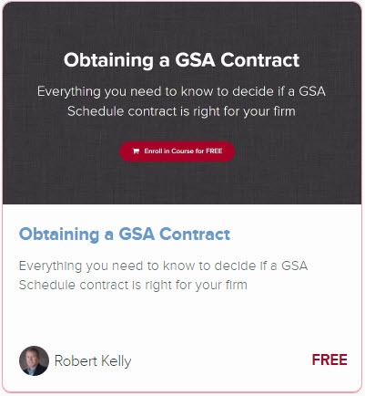 Obtaining GSA Contract free online training