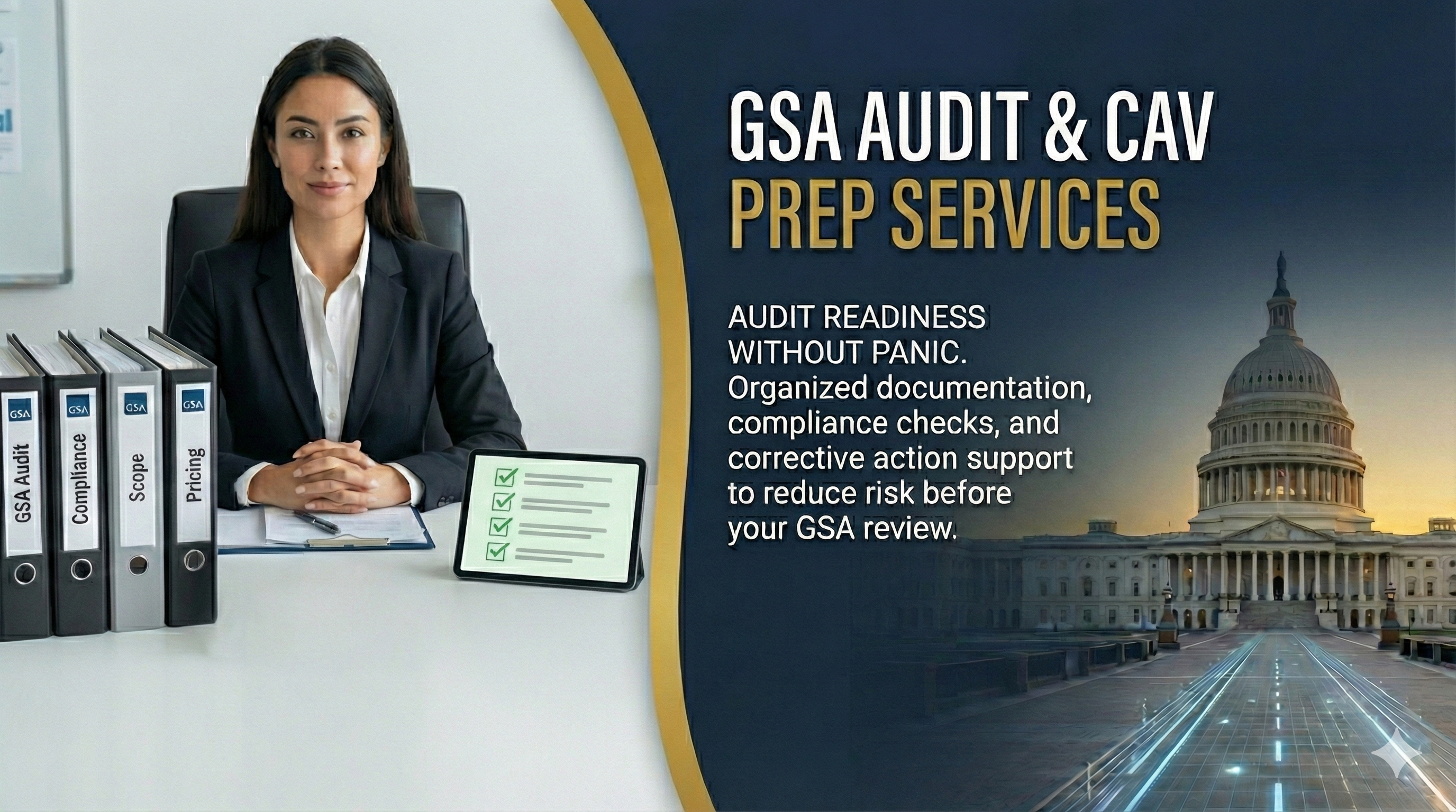 Preparing contract records for a GSA assessment
