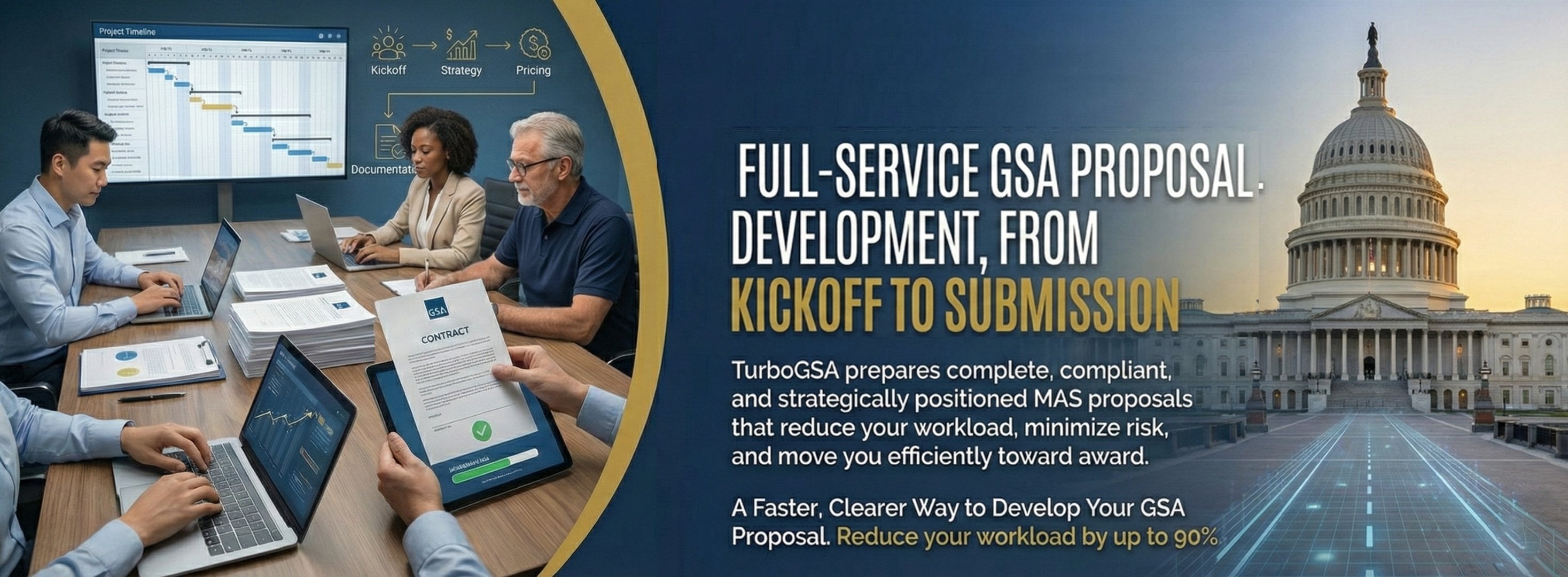 Illustration of a structured GSA proposal package
